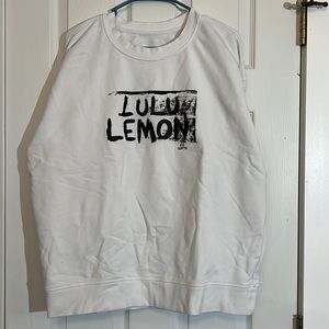 White Perfectly Oversized Ed Curtis Crew Neck